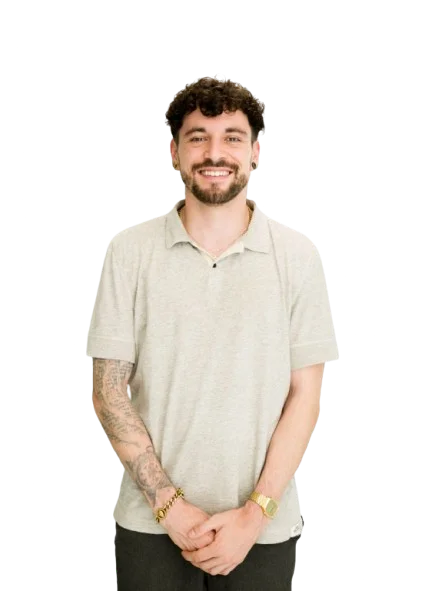 Daniel Peric, Gründer von Nobrainer, an seinem eigenen KI-System